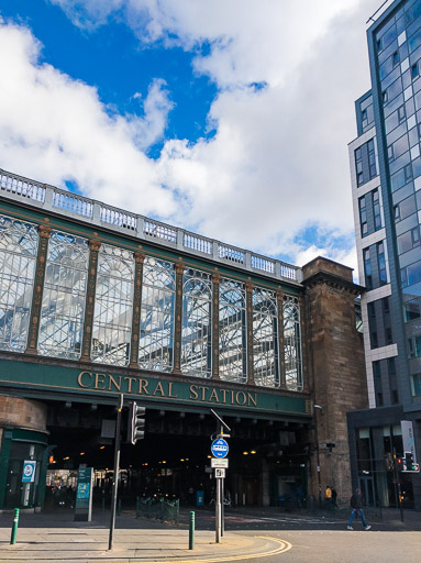 Glasgow Central Station.