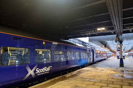 A TRAIN at Aberdeen.