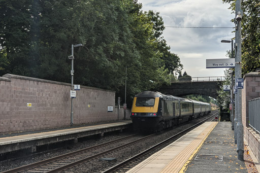 A TRAIN at Laurencekirk.