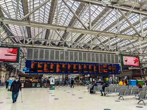 Glasgow Central Station.