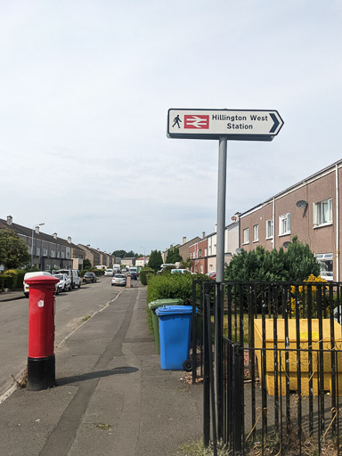 Hillington West Station.