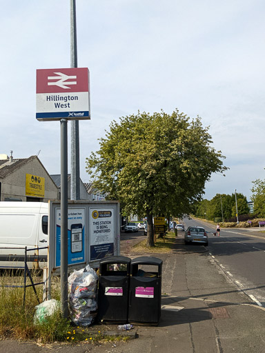 Hillington West Station.