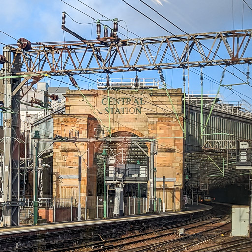 Glasgow Central Station.