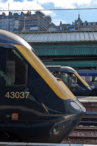 A TRAIN at Edinburgh.