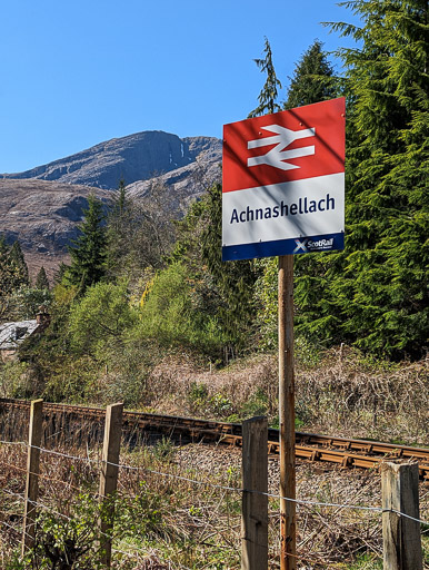 Achnashellach Station.