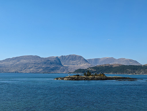 Between Attadale and Kyle Of Lochalsh.