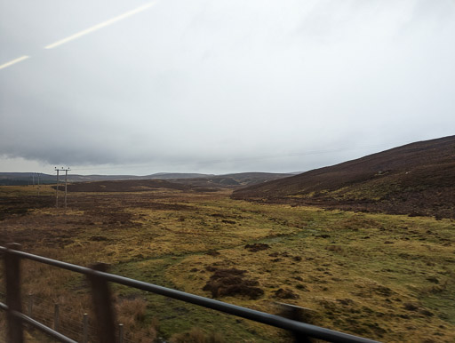 Between Aviemore and Inverness.