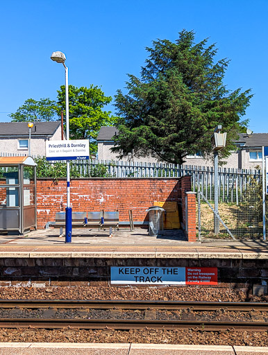 Priesthill and Darnley Station.