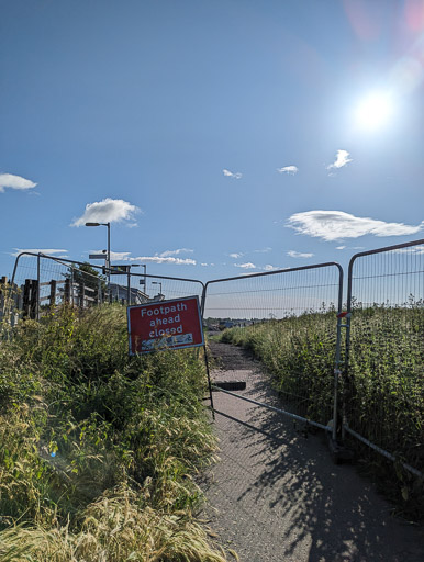 Between Balmossie and Monifieth.