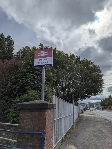 Paisley St James Station.