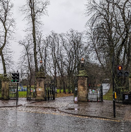 At Queens Park (Glasgow).