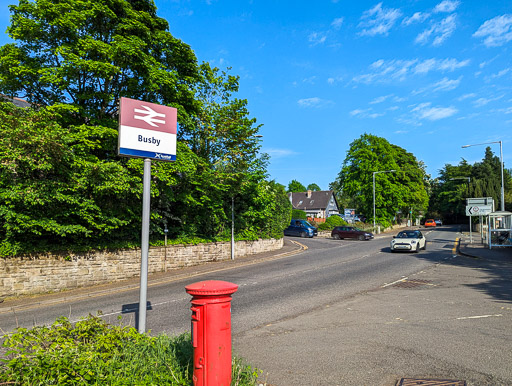 Busby Station.