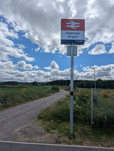 Inverness Airport Station.