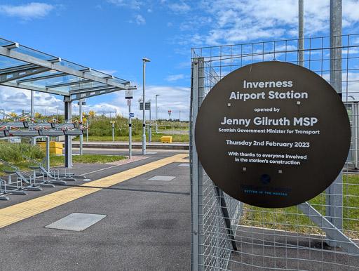 Inverness Airport Station.