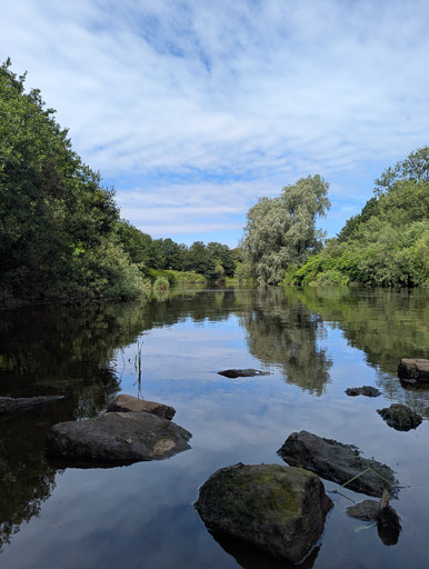 Between Dalmarnock and Cambuslang.